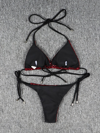 Women Bikini Swimsuit Flesh Summer Sexy Bathing Suits