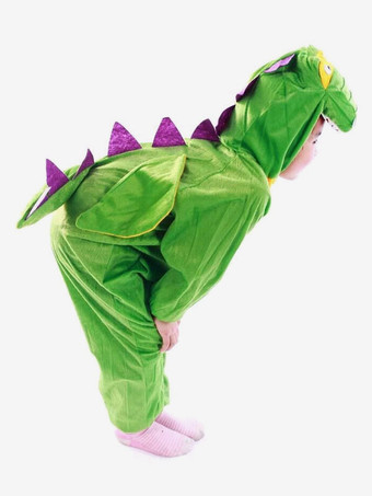 キッズワンシーフランネルグリーン恐竜着ぐるみパジャマ着ぐるみパジャマ