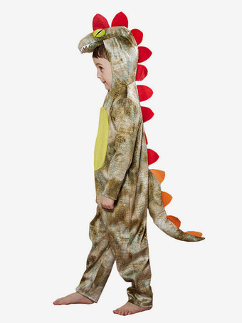 Costumi di Halloween per bambini Costume da dinosauro in poliestere giallo in fibra di poliestere