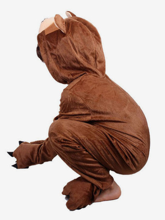 着ぐるみパジャマ子供用ポリエステルコーヒーヒグマパジャマコスチューム