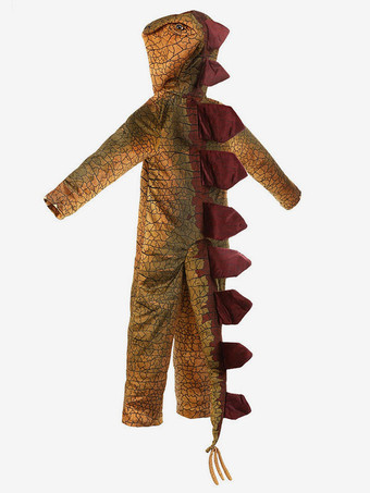 子供のためのハロウィンコスチュームカーキポリエステル繊維ポリエステル恐竜コスチューム