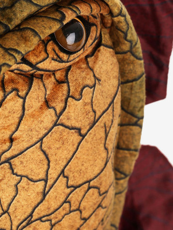 子供のためのハロウィンコスチュームカーキポリエステル繊維ポリエステル恐竜コスチューム