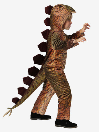 子供のためのハロウィンコスチュームカーキポリエステル繊維ポリエステル恐竜コスチューム