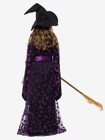 ハロウィン 魔女の衣装子供服サッシ帽子セットハロウィン