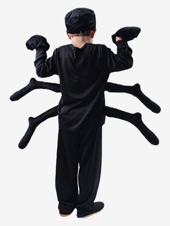 ハロウィン 子供のためのハロウィンコスチュームブラックキッズポリエステルファイバーポリエステルトップパンツ