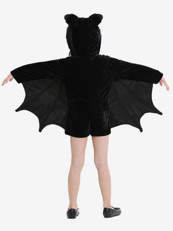 ハロウィン キッズハロウィンコスチュームバットブラックキッドジャンプスーツ
