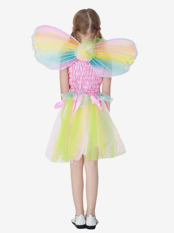 子供用ハロウィンコスチュームエンジェルレインボーペタル子供用ドレス