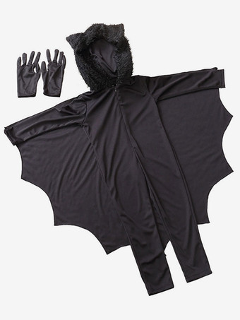 ハロウィン キッズ　ハロウィン　コスチューム　バット　ジャンプスーツ　グローブ　ジャンプスーツ　パフォーマンス　マルディグラ