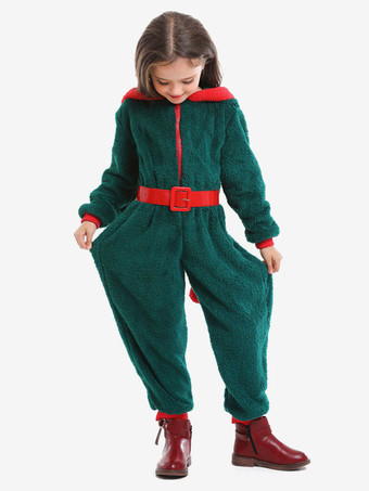 Faschingskostüm Kigurumi Pyjamas Onesie Weihnachten Coral Fleece Kid Jumpsuit Karneval Kostüm