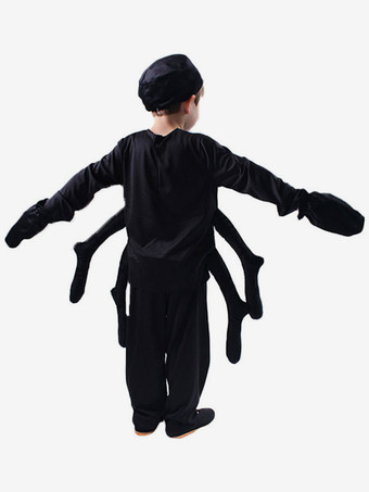 ハロウィン 子供のためのハロウィンコスチュームブラックキッズポリエステルファイバーポリエステルトップパンツ