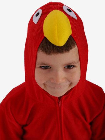 子供のためのハロウィンコスチューム赤いポリエステル繊維ポリエステル子供のジャンプスーツ