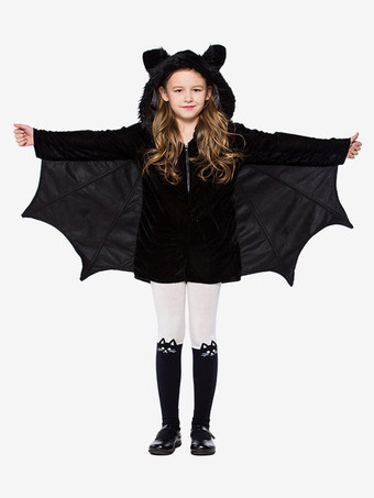 ブラック ハロウィン キッズハロウィンコスチュームバットブラックキッドジャンプスーツ