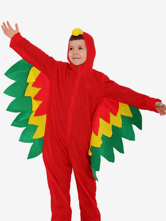 子供のためのハロウィンコスチューム赤いポリエステル繊維ポリエステル子供のジャンプスーツ