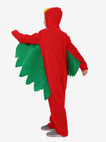 子供のためのハロウィンコスチューム赤いポリエステル繊維ポリエステル子供のジャンプスーツ