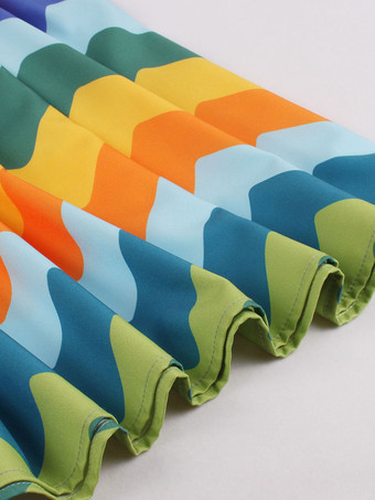 1950年代オードリー・ヘップバーン風　レトロワンピース　イエロー　ノースリーブ　二次会　お呼ばれ　発表会　ロカビリーワンピース