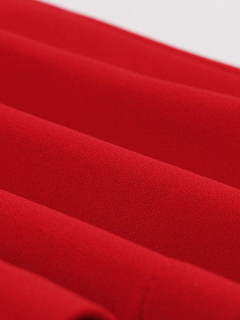 1950年代オードリー・ヘップバーン風　レトロドレス　Vネック　半袖　二次会　お呼ばれ　発表会　ロングロカビリードレス