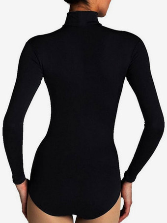 バレエ レオタード ブラック バレエ衣装 女性用 バレリーナ 大人用 ライクラ・スパンデックス トレーニング ダンス衣装　コスチューム