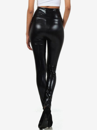 メタリックタイツ　ブラック　ノベルティ　シャイニーメタリック　大人用　女性用　 ハロウィン