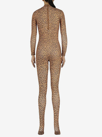 ライクラタイツ　ブラウン　ノベルティ　ライクラ・スパンデックス　大人用　女性用　 ハロウィン