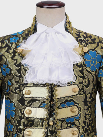 人のための白いビンテージのアクセサリーの貴族様式のレースのフリルCravatハロウィン