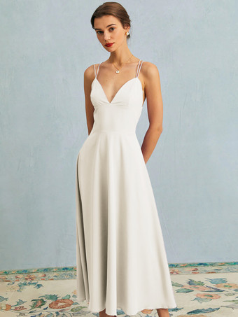 ホワイト ブラック ドレス スパゲッティ ストラップ ノースリーブ プリーツ プロム マキシ ドレス