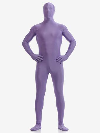 Purple Adults Zentai Suit Lycra Spandex Bodysuit with Face Opened -  Milanoo.com