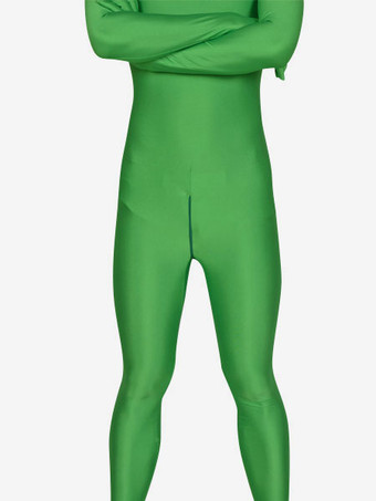 全身タイツ　グリーン　カラータイツ　単色　ピュア　透明人間　ニンジャ　舞台　演劇　仮装　変装　パーティー衣装　イベント　宴会　コスチューム