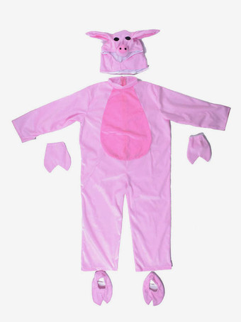 着ぐるみ 子供用 ピンク ブタ 着ぐるみ パジャマ ポリエステル マルディグラ コスチューム コスチューム 仮装 余興 コスプレ衣装 ハロウィン イベント