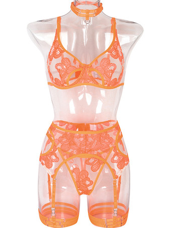 Reggiseni Reggiseno per donna Reggiseno sexy in poliestere arancione