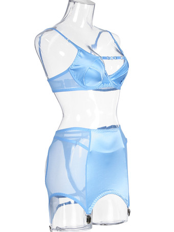 ブラジャー パンティ セット レッド 3 ピース セクシー カップル ランジェリー