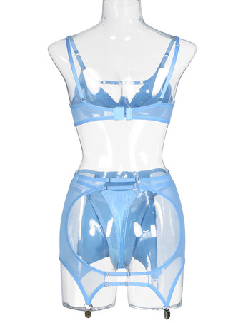 ブラジャー パンティ セット レッド 3 ピース セクシー カップル ランジェリー