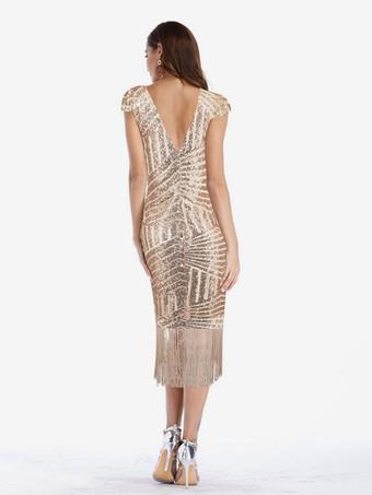 Champagne Flapper Dress