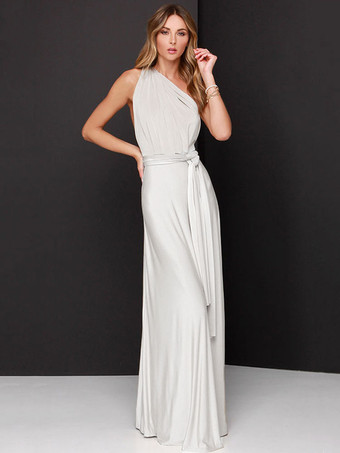 アイボリー マキシワンピース 無地 グレイ ノースリーブ リゾート ワンピース レディースファッション バックレス プランジングネック ミルクシルク ロング レディースワンピース