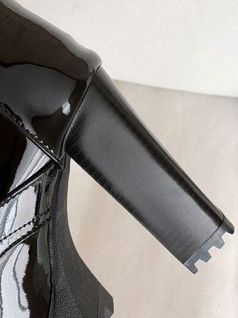 ミッド カーフブーツ ラウンドトゥ 4.5