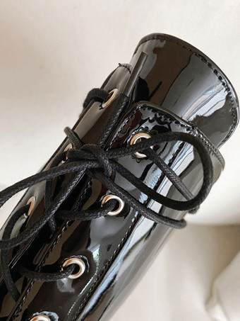 ミッド カーフブーツ ラウンドトゥ 4.5