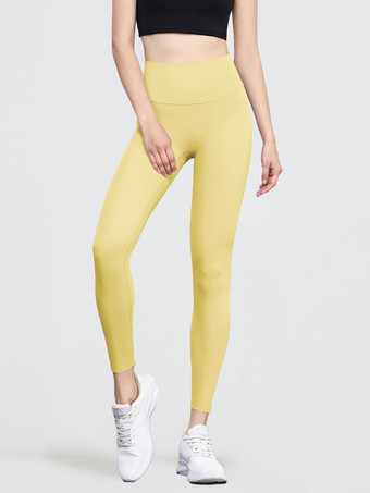 イエローカットフリー ヨガ レギンス ハイウエスト ライクラ ランニング スポーツ バイカー パンツ