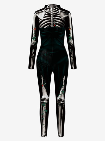 モンスター全身タイツ ハロウィン ハロウィーンのジャンプスーツの女性のぶどう紫色のハロウィーン怖いライクラスパンデックスキャットスーツZentai