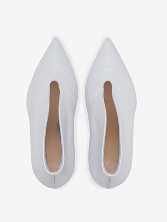 ハイヒールブーティー ポインテッドトゥ スティレットヒール アンクルブーツ ブルゴーニュ