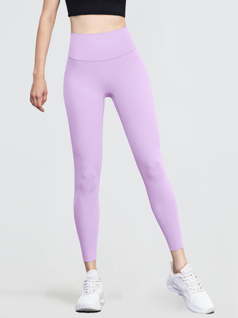 フクシャピンクカットフリー ヨガ レギンス ハイウエスト ライクラ ランニング スポーツ バイカー パンツ