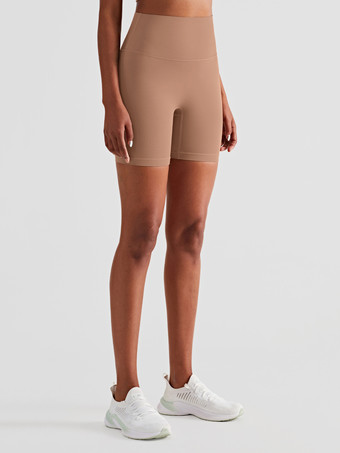 チョコレートヨガショーツ ハイウエスト サマー スポーツ バイカー ショーツ 女性用