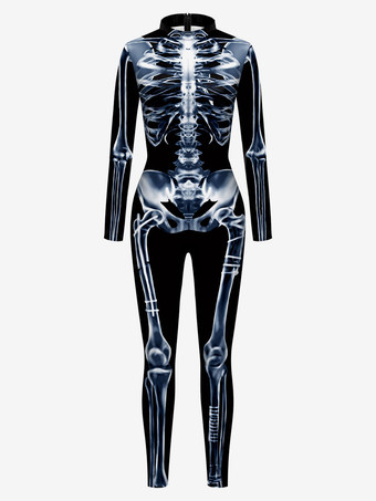 ディープブルーモンスター全身タイツ ハロウィン ハロウィーンのジャンプスーツの女性のぶどう紫色のハロウィーン怖いライクラスパンデックスキャットスーツZentai