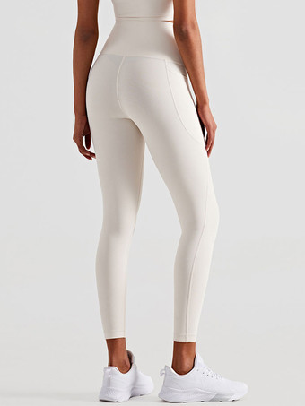 Pantaloni da yoga Leggings sportivi da corsa in nylon a vita alta per le donne