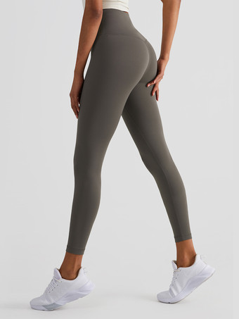 トープヨガレギンス 女性用 ハイウエスト ナイロン スポーツパンツ