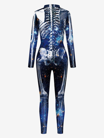 Monster Zentai Suits   Women   Zentai Jumpsuit Green Scary Skeleton   Lycra Spandex Catsuit