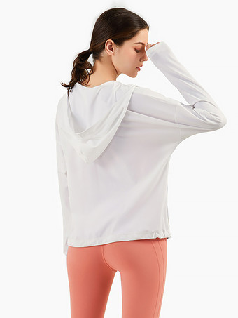 スポーツ アウター フード付き長袖 日焼け止め アクティブウェア