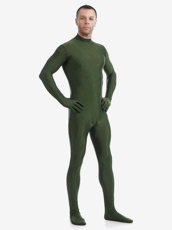 全身タイツ　ダークグリーン　マスクなし　透明人間　ピュア　ニンジャ　舞台　演劇　仮装　変装　パーティー衣装　イベント　宴会　コスチューム　