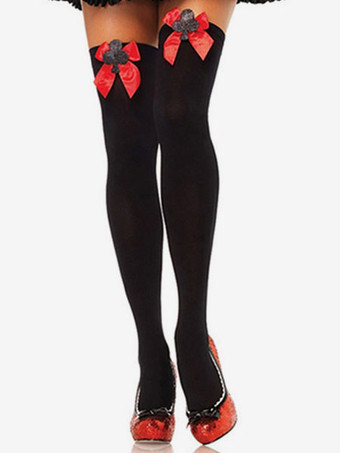 ニーハイソックスサルーンガールストッキング弓黒人女性ハロウィンコスチュームアクセサリー