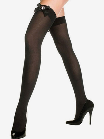 ニーハイソックスサルーンガールストッキング弓黒人女性ハロウィンコスチュームアクセサリー