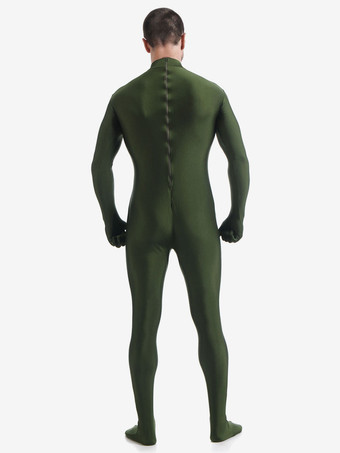 全身タイツ　ダークグリーン　マスクなし　透明人間　ピュア　ニンジャ　舞台　演劇　仮装　変装　パーティー衣装　イベント　宴会　コスチューム　