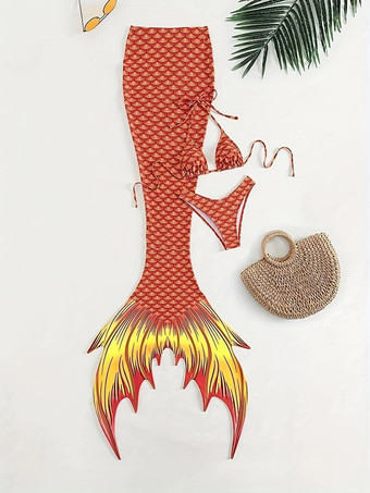 女性用ビキニセットマーメイドサマービーチ水着